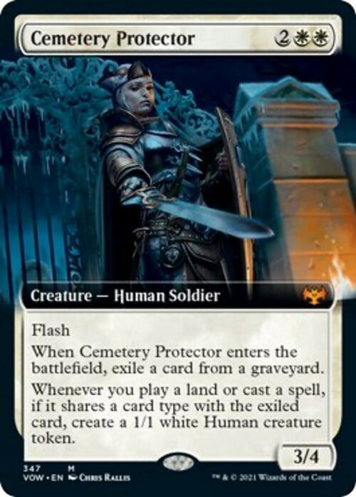 Protettrice del Cimitero Card Front