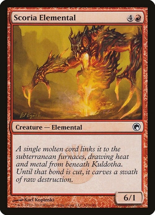 Elementale Scoriaceo Card Front