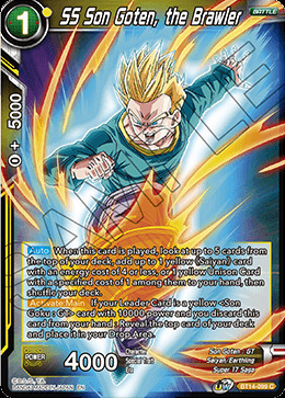 SS Son Goten, the Brawler Frente