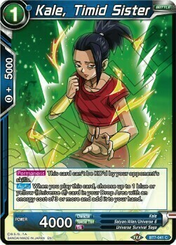 Kale, Timid Sister Card Front