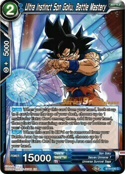 Ultra Instinct Son Goku, BATTLE Mastery Card Front