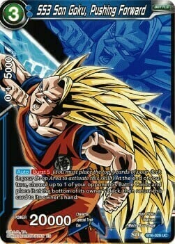 SS3 Son Goku, Pushing Forward Card Front