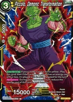 Piccolo, Demonic Transformation Card Front