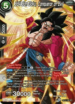 SS4 Son Goku, Conqueror of Evil Card Front