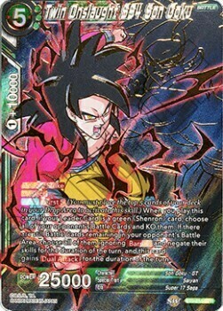 Twin Onslaught SS4 Son Goku Card Front
