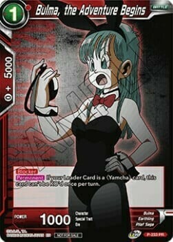 Bulma, the Adventure Begins Card Front