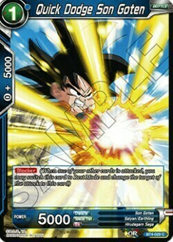 Quick Dodge Son Goten Card Front