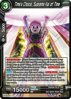 Time's Choice, Supreme Kai of Time Card Front