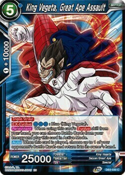 King Vegeta, Great Ape Assault Frente