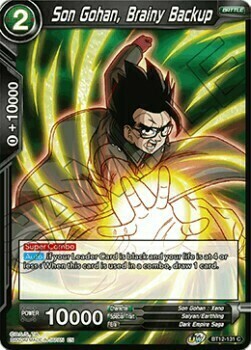 Son Gohan, Brainy Backup Card Front