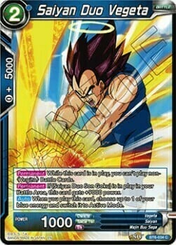 Saiyan Duo Vegeta Card Front