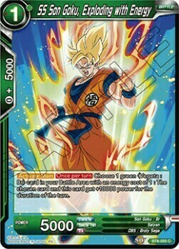 SS Son Goku, Exploding with Energy Card Front