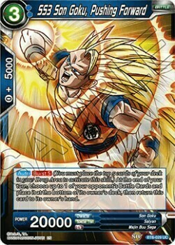 SS3 Son Goku, Pushing Forward Card Front