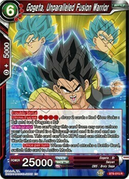Gogeta, Unparalleled Fusion Warrior Card Front
