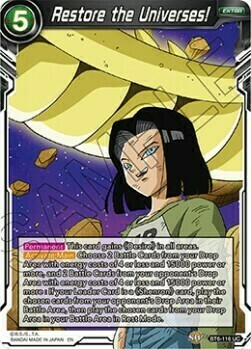 Restore the Universes! Card Front