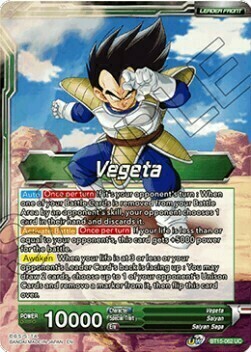 Vegeta // Vegeta, Destined Confrontation Card Front