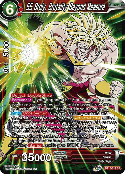 Broly, Brutality Beyond Measure Card Front