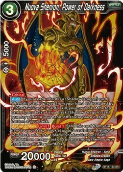 Nuova Shenron, Power of Darkness Card Front