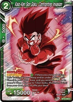 Kaio-Ken Son Goku, Confronting Invasion Card Front