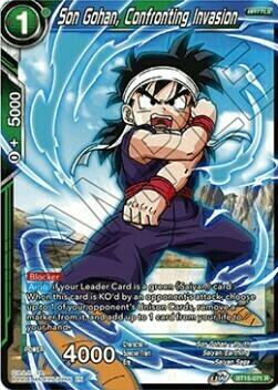 Son Gohan, Confronting Invasion Card Front