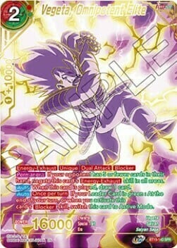 Vegeta, Omnipotent Elite Card Front