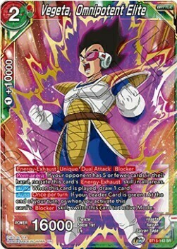 Vegeta, Omnipotent Elite Card Front