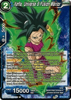 Kefla, Universe 6 Fusion Warrior Card Front