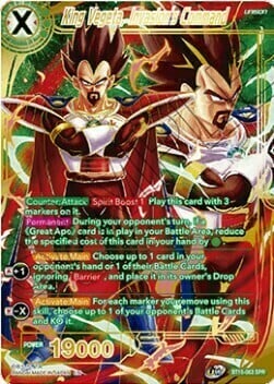 King Vegeta, Invasion's Command Card Front