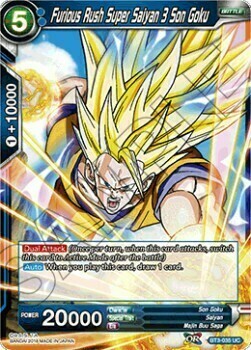 Furious Rush Super Saiyan 3 Son Goku Card Front