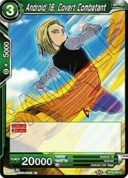 Android 18, Covert Combatant Card Front