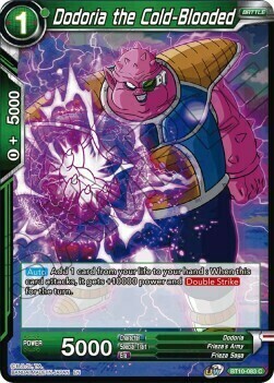 Dodoria the Cold-Blooded Card Front