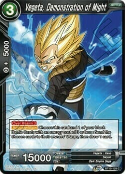 Vegeta, Demonstration of Might Card Front