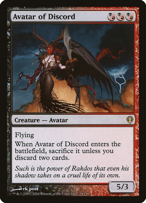 Avatar della Discordia Card Front