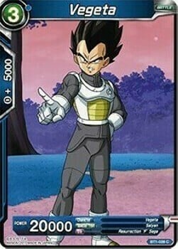 Vegeta Card Front