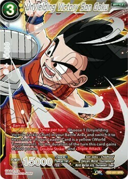 Unyielding Victory Son Goku Card Front