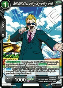 Announcer, Play-By-Play Pro Card Front