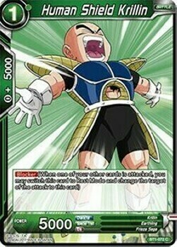 Human Shield Krillin Card Front