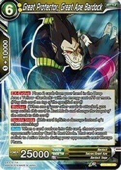 Great Protector, Great Ape Bardock Card Front