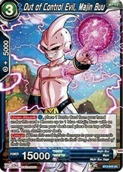 Out of Control Evil, Majin Buu Card Front