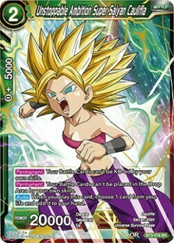 Unstoppable Ambition Super Saiyan Caulifla Card Front