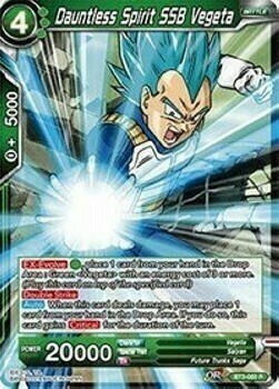 Dauntless Spirit SSB Vegeta Card Front