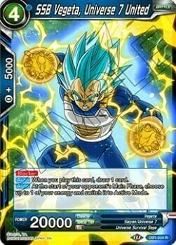 SSB Vegeta, Universe 7 United Card Front