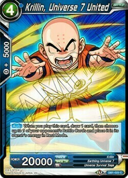 Krillin, Universe 7 United Card Front