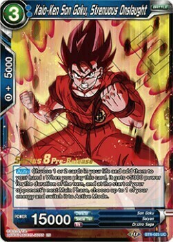 Kaio-Ken Son Goku, Strenuous Onslaught Card Front