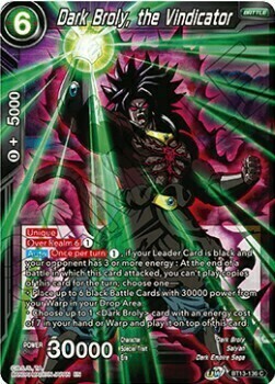 Dark Broly, the Vindicator Frente