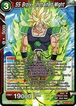 SS Broly, Unchained Might Card Front