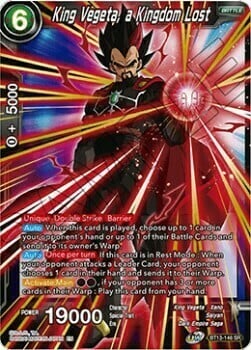 King Vegeta, a Kingdom Lost Card Front