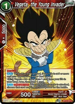 Vegeta, the Young Invader Card Front