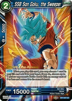 SSB Son Goku, the Sweeper Card Front