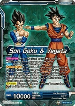 Son Goku & Vegeta // SSB Vegito, Energy Eruption Card Front